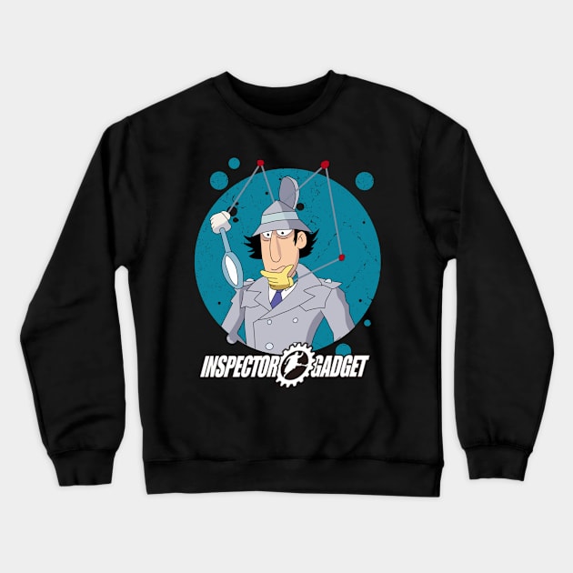 Gearing Up With Inspector Gadget Movie Marvels Crewneck Sweatshirt by Crazy Frog GREEN